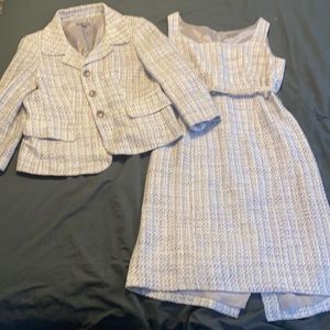 Ann Taylor purple cocktail dress with matching jacket